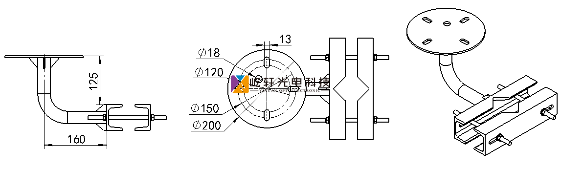 ZJ011角钢式安装支架