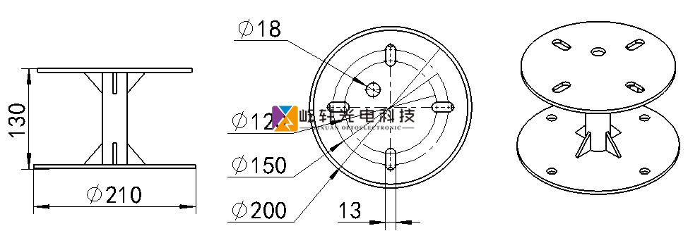 ZJ031立式安装支架